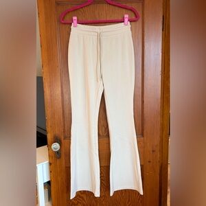 Cream Flared Women's Pants